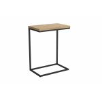 Tavolino da divano NORI con piedi neri- ripiano legno quercia/laminato in diversi colori - immagine 9