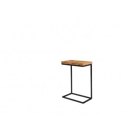 Tavolino da divano NORI con piedi neri- ripiano legno quercia/laminato in diversi colori