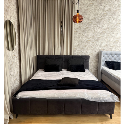 Letto imbottito NAOMI con materasso morbido (180x200)  incluso