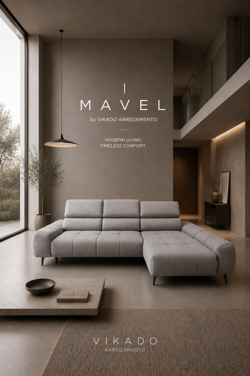 mavel show room vikado arredamento bolzano Divano con penisola relax con estensione di seduta Mavel S - immagine 1