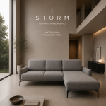 Divano angolare relax  STORM MINI con i schienali traslanti