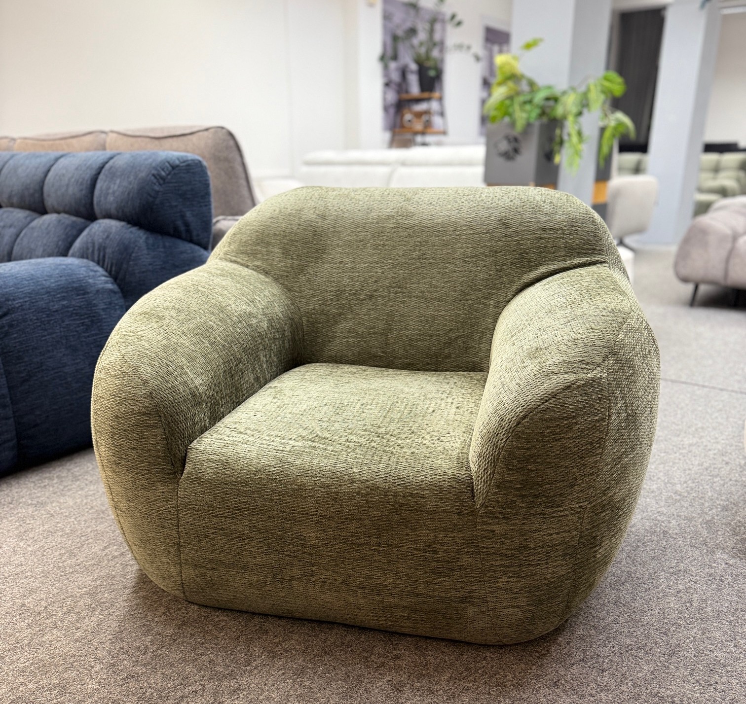 poltrona teddy verde vikado arredamento