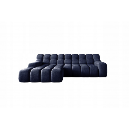 Divano angolare Campile in versione sinistra, colore blu notte