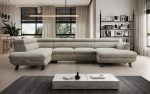 Divano angolare RAVEN XL in forma U con funzione letto e contenitore - immagine 4