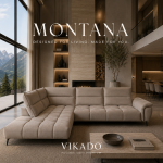 Divano Angolare con la funzione relax estendibile MONTANA L