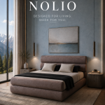 Letto boxsprings 160x200 con contenitore modello Nolio