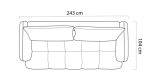 Divano lineare WIND con la funzione letto - immagine 8