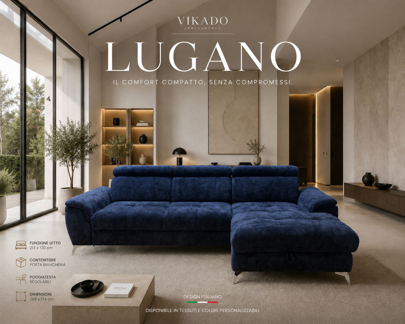 lugano show room LUGANO S Blu Navy – Disponibile Subito - immagine 1