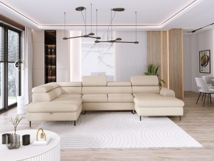 RAYO XL – Divano con doppia penisola e letto | VIKADO