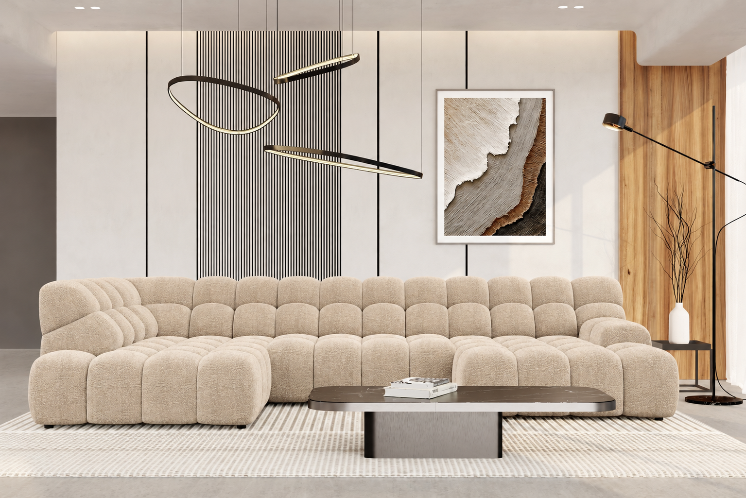 divano-angolare-relax-campile-xl-bubble-doppia-penisola-vikado-aarredamento CAMPILE XL – Divano angolare con doppia penisola | VIKADO - immagine 1