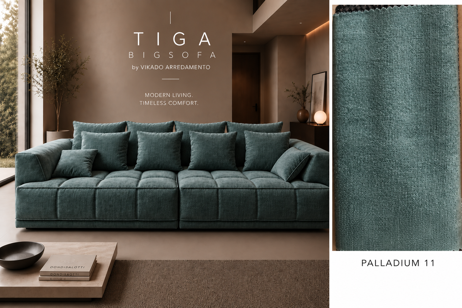 divano-lineare-relax-grande-tiga-bigsofa-vikado-arredamento TIGA BIGSOFA Palladium 11 – Disponibile subito | VIKADO - immagine 1