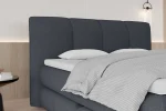 Letto matrimoniale boxspring con contenitore ALBERTO – dettaglio, ambientazione