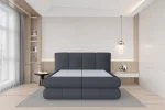 Letto matrimoniale boxspring con contenitore ALBERTO – vista dall'alto, ambientazione