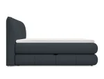 Letto matrimoniale boxspring con contenitore ALBERTO – vista laterale, su sfondo bianco