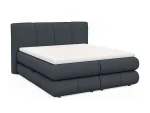 Letto matrimoniale boxspring con contenitore ALBERTO – vista angolare, su sfondo bianco