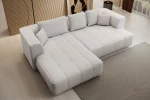 Eckschlafsofa mit elektrischem Sitz Albio – Ansicht von oben, im Raum