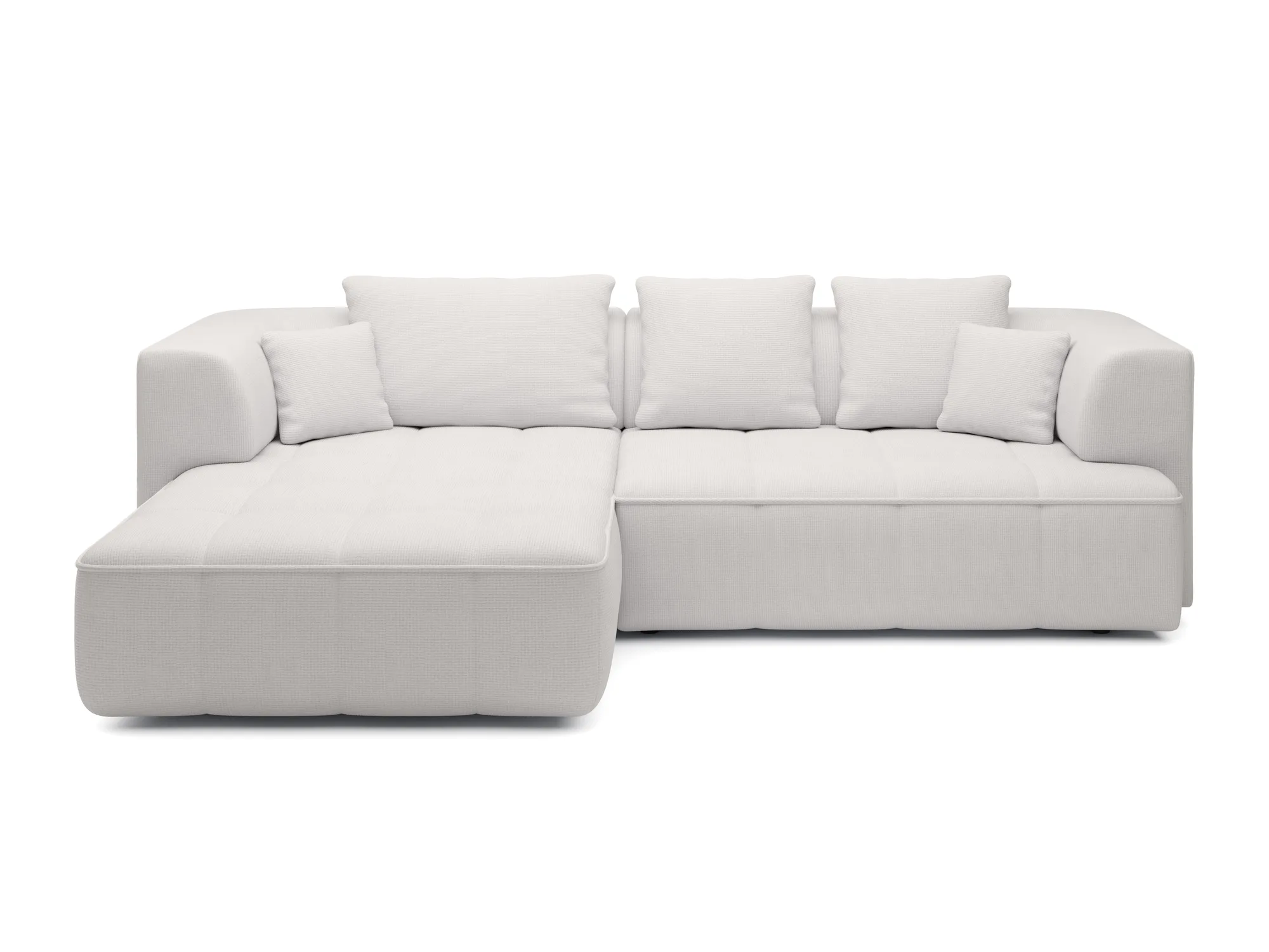 Eckschlafsofa mit elektrischem Sitz Albio – auf weißem Hintergrund