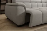 Relax-Ecksofa mit elektrischem Sitz ALVIN L – Detail, im Raum