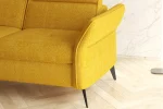 Eckschlafsofa mit Bettkasten APULLA – Detail, im Raum