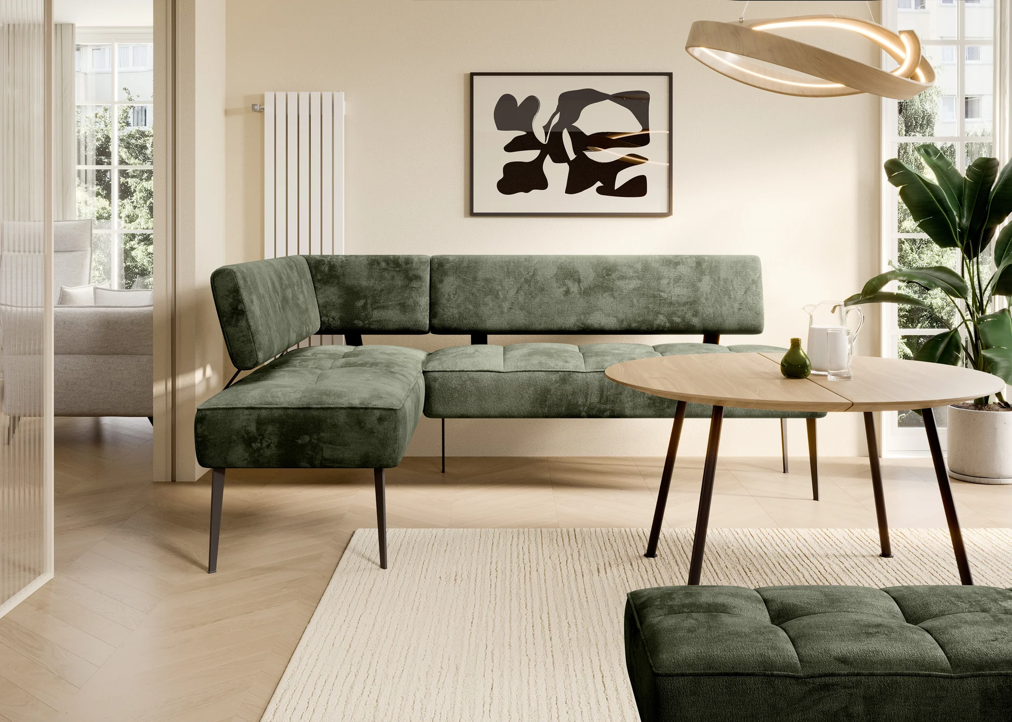 Gepolsterte Eckbank für Küche und Esszimmer BANCO