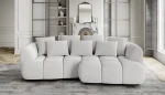 Relax-Ecksofa mit elektrischem Sitz BESSO – Detail, im Raum