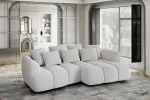 Relax-Ecksofa mit elektrischem Sitz BESSO – Schrägansicht, im Raum