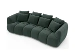 Divano lineare BESSO SOFA con estensione di seduta – dettaglio, su sfondo bianco