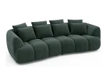 Divano lineare BESSO SOFA con estensione di seduta – vista angolare, su sfondo bianco