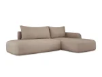Divano letto angolare con contenitore BLOOM S – vista angolare, su sfondo bianco