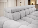 3-Sitzer-Schlafsofa mit Bettkasten BULL – Detail, im Raum