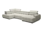 U-förmiges Relax-Ecksofa mit elektrischem Sitz BULL XL – auf weißem Hintergrund