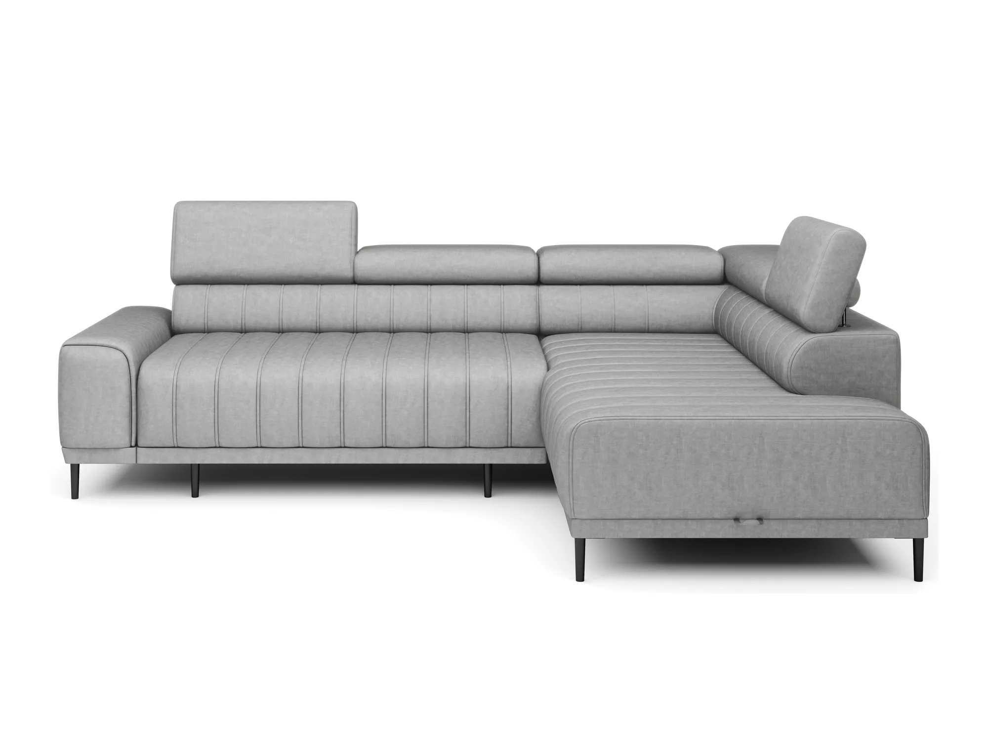 Eckschlafsofa mit Bettkasten CALDO L – auf weißem Hintergrund