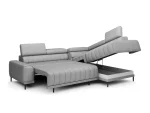 Eckschlafsofa mit Bettkasten CALDO L – Seitenansicht, auf weißem Hintergrund