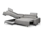 Eckschlafsofa mit Bettkasten CALDO L – Seitenansicht, auf weißem Hintergrund