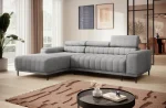 Eckschlafsofa mit Bettkasten CALDO S – im Raum