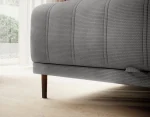 Eckschlafsofa mit Bettkasten CALDO S – Detail, im Raum