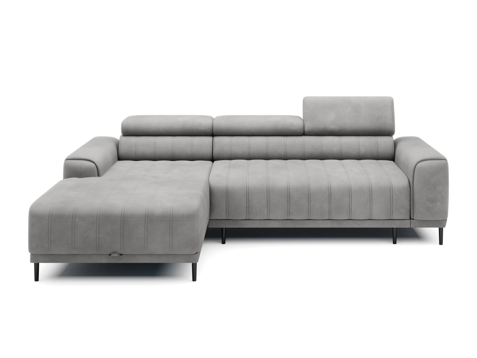 Eckschlafsofa mit Bettkasten CALDO S – auf weißem Hintergrund