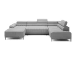 U-förmiges Eckschlafsofa mit Bettkasten CALDO XL – auf weißem Hintergrund
