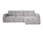 Eckschlafsofa mit elektrischem Sitz und Bettkasten CALVANO S – auf weißem Hintergrund