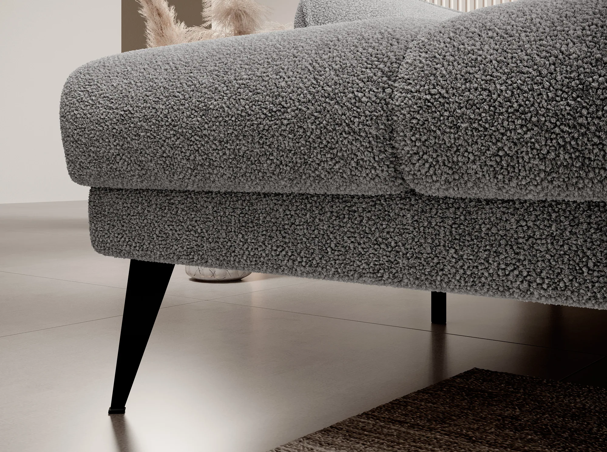 Relax-Ecksofa Campina Mini – Detail, im Raum