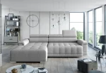 Relax-Ecksofa mit elektrischem Sitz CAMPO MINI – Funktion geöffnet, im Raum