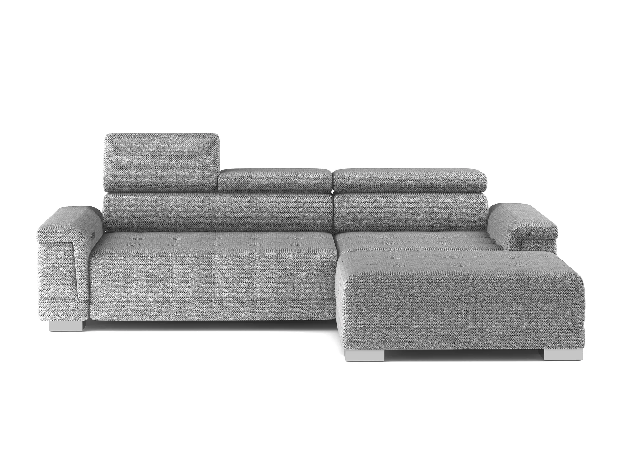 Relax-Ecksofa mit elektrischem Sitz CAMPO MINI – auf weißem Hintergrund