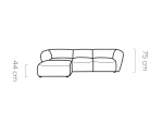 Divano angolare CANDELO Mini – misure
