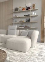 U-förmiges Ecksofa CANDELO XL – im Raum