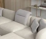 U-förmiges Ecksofa CANDELO XL – im Raum