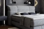 Letto matrimoniale boxspring con contenitore CARMELO – dettaglio, ambientazione