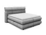 Letto matrimoniale boxspring con contenitore CARMELO – vista angolare, su sfondo bianco