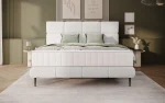 Letto matrimoniale boxspring CELINE – vista frontale, ambientazione