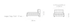 Letto matrimoniale boxspring CELINE – dimensioni