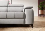 Relax-Ecksofa mit elektrischem Sitz CHIVAS – Detail, im Raum